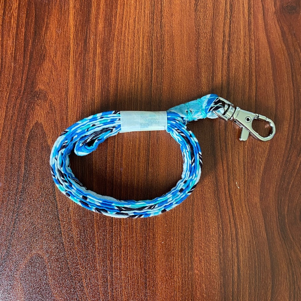 Vera Bradley Go Fish Blue Lanyard